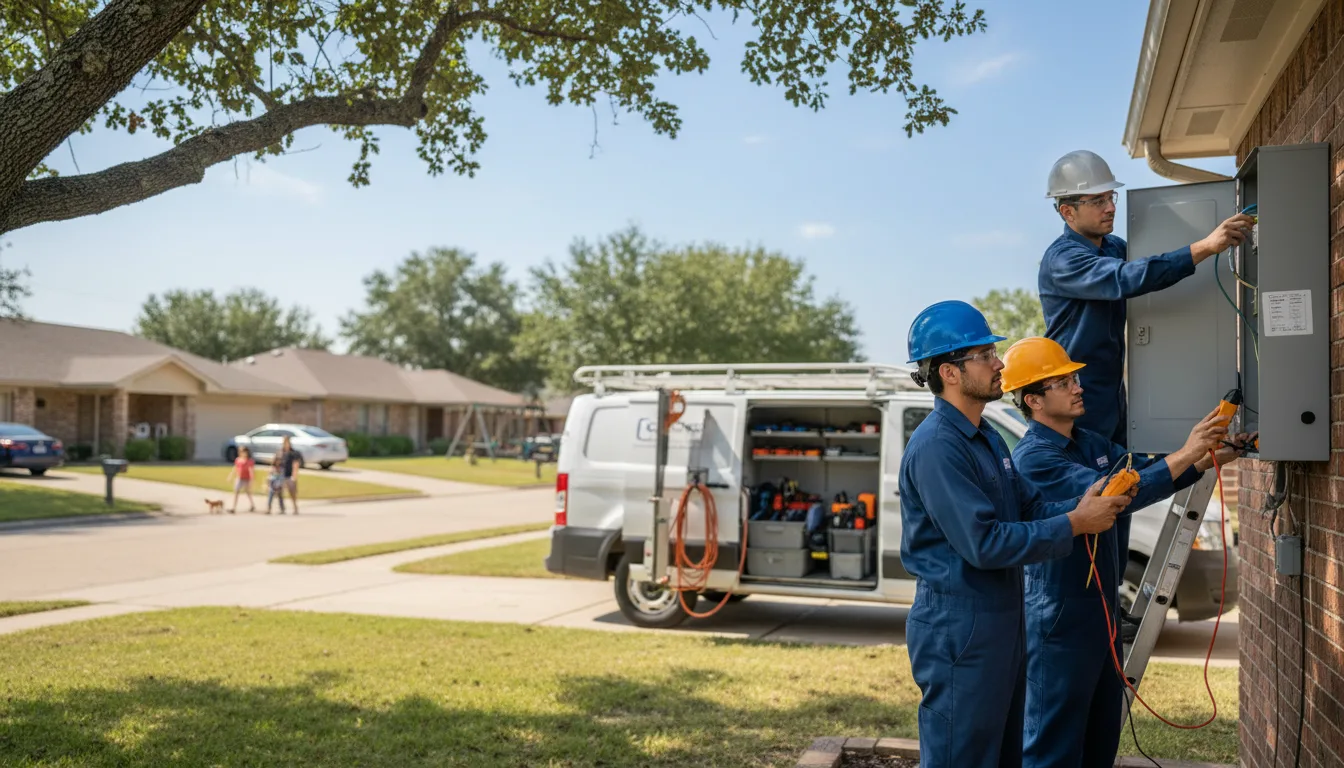 Certified electrician providing emergency electrical services in Tennessee Colony, TX